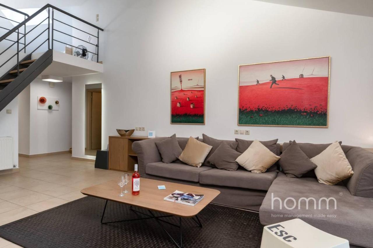 137Sqm Homm Apartment With Acropolis View 7Ppl Athen Eksteriør billede